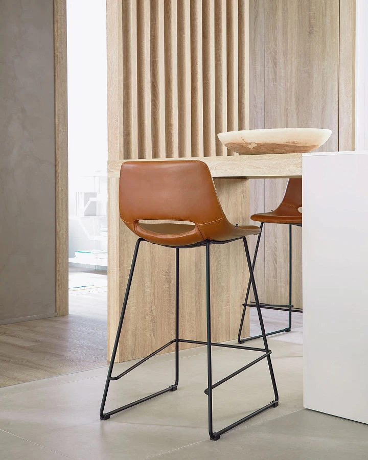 Полубарный стул Ziggy коричневый - фото 2