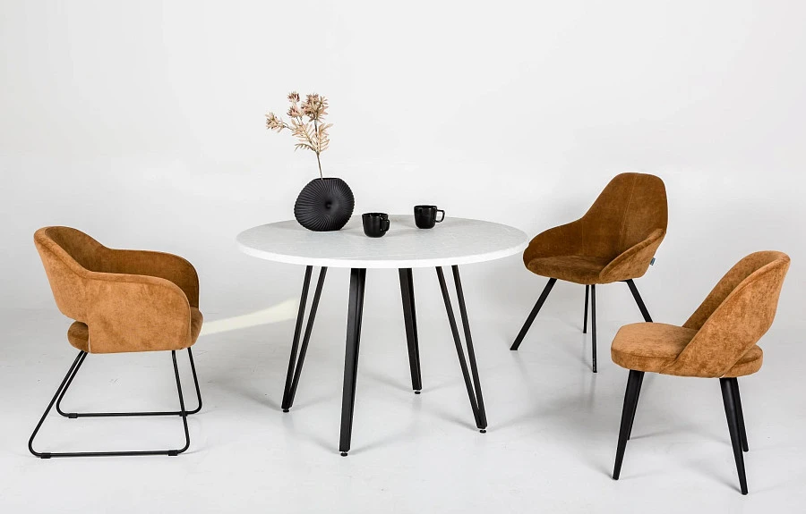 Стол Диего D110 мрамор бьянко - фото 5