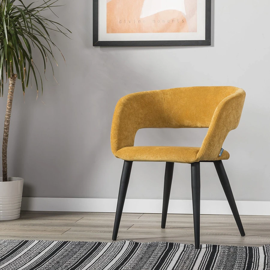 Стул Hugs желтый/черный - фото 11