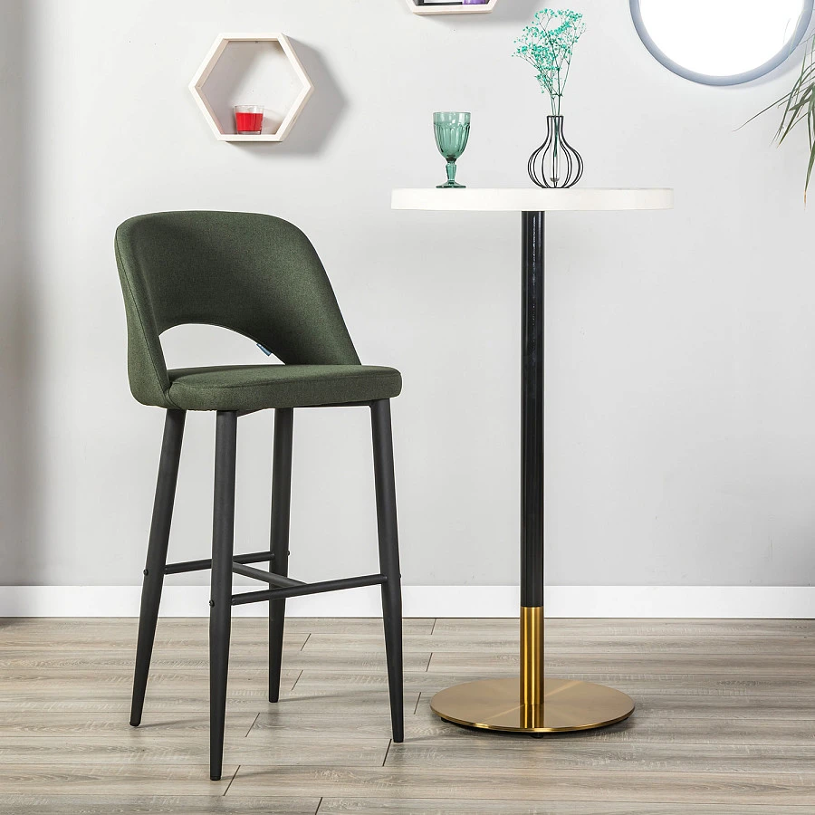 Кресло Бар.Lars тёмно-зеленый/черный - фото 6