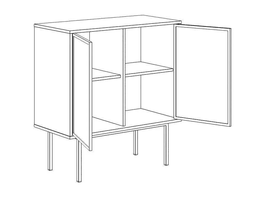 Шкаф Boho низкий - фото 9