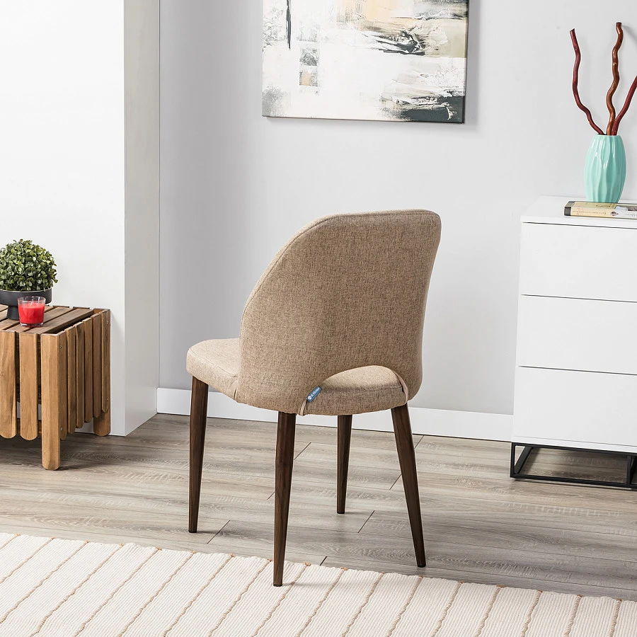 Стул Ledger беж./т. орех - фото 8