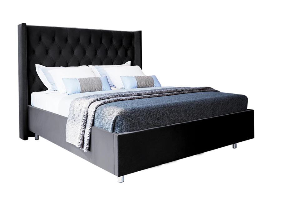 Кровать Графиня 200х200 чёрного цвета