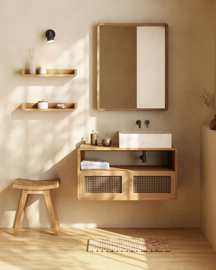 Подставка для ног Vicentina из массива тика - фото 3