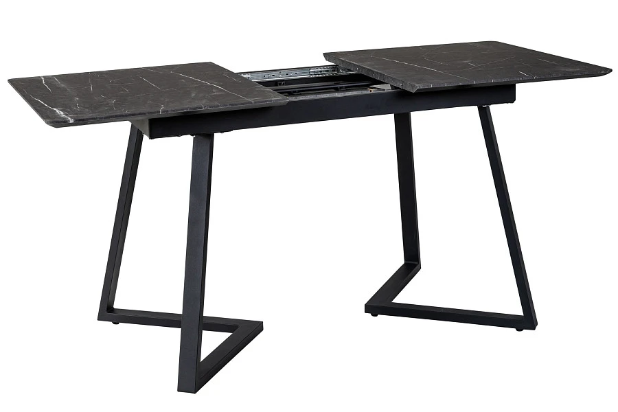 Стол Роналдо раздвиж. 140-180 Темный мрамор/Бабочка - фото 3