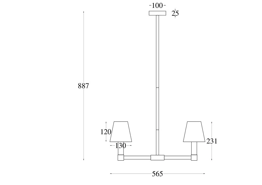 Подвесной светильник Maytoni MOD104PL-05B - фото 3