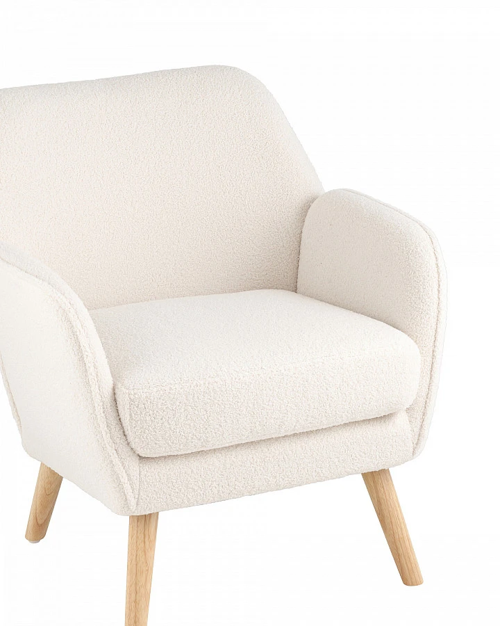 Кресло Ричи тедди белый - фото 2