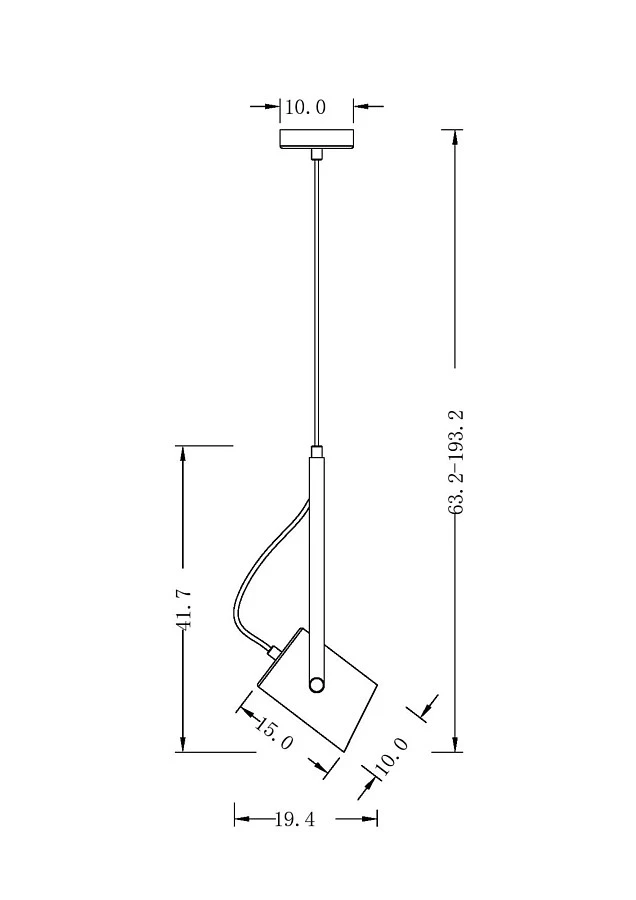 Подвесной светильник Freya FR4004PL-01WB - фото 3