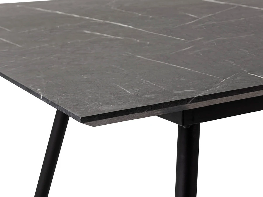 Стол Месси 960*960 мрамор Графит со скосом - фото 2