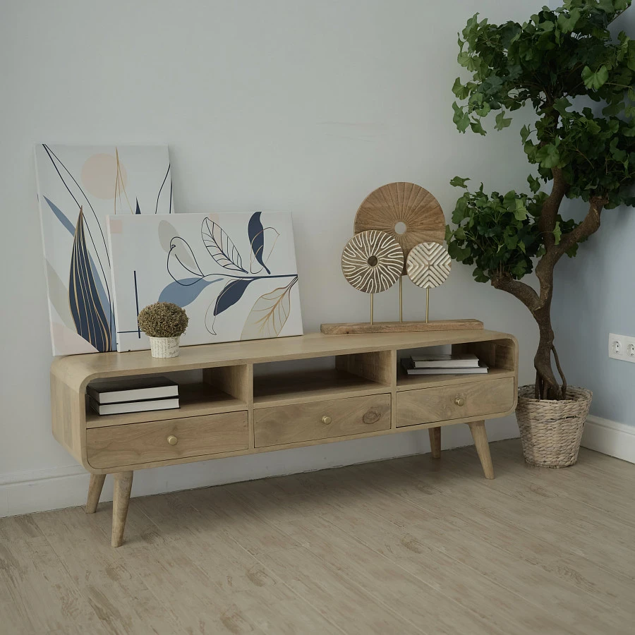 Консоль из массива, АУДУН 3 ящика - фото 5