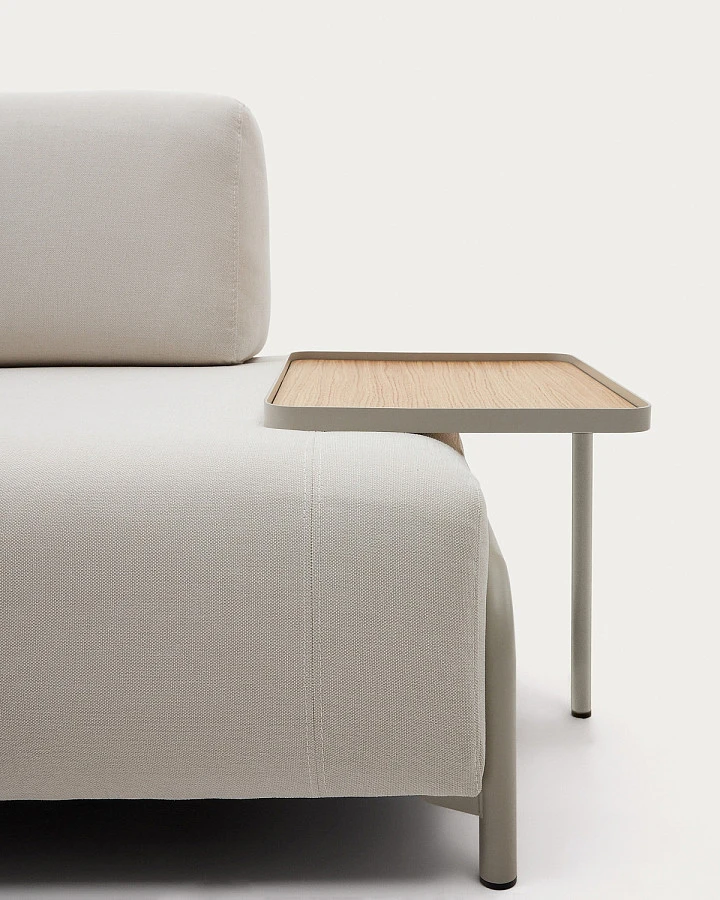 Поднос Compo дуб.шпон натур. и серого металла - фото 4