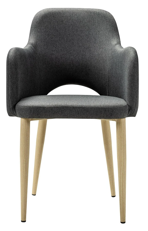 Кресло Ledger темно-серый/нат.дуб - фото 3