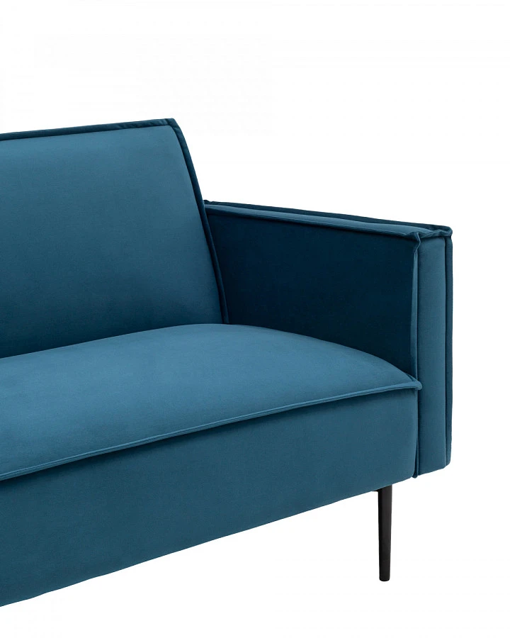 Диван прямой Кассель велюр синий - фото 2