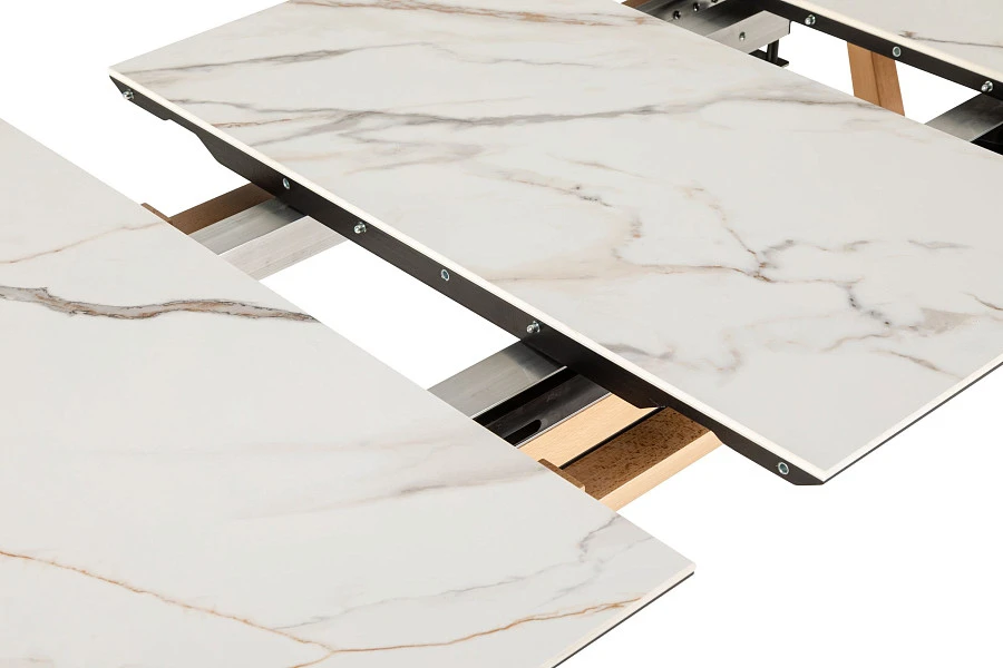 Стол раздвиж. Нарвик Ceramic  140-180 Automatic Natur/Light marble - фото 5