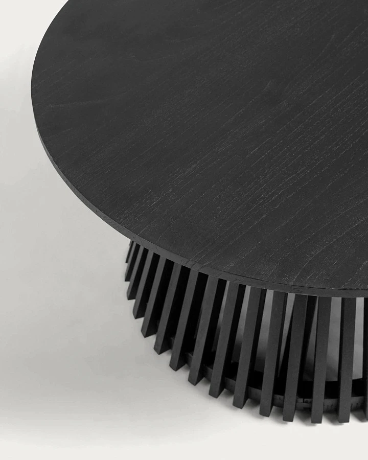 Журнальный столик Irune Ø80 черный - фото 7