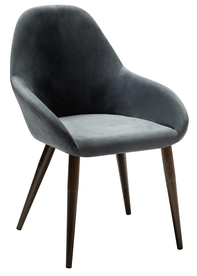 Кресло Kent Diag grey/т.орех