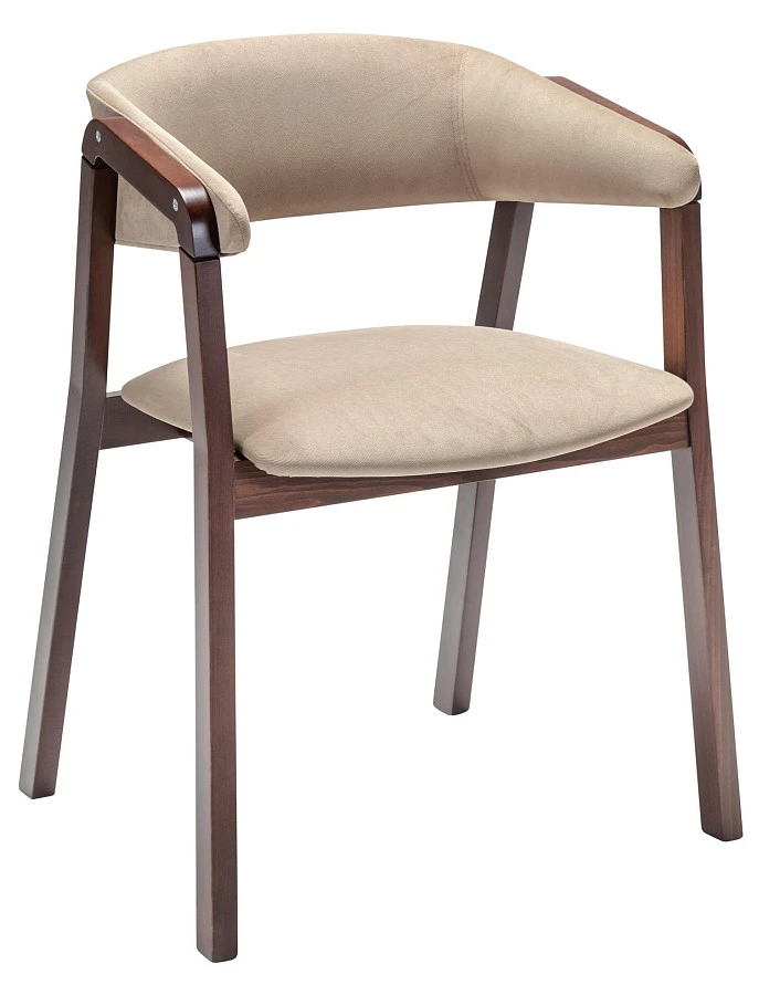 Кресло Dalia Soft Beige/Темный орех