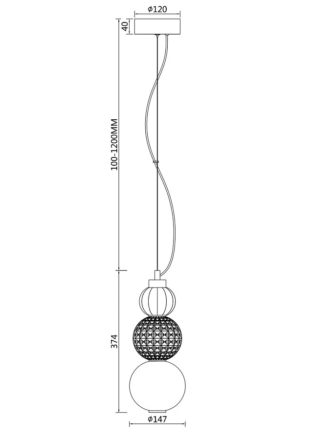 Подвесной светильник Maytoni P069PL-L16CH3K - фото 2