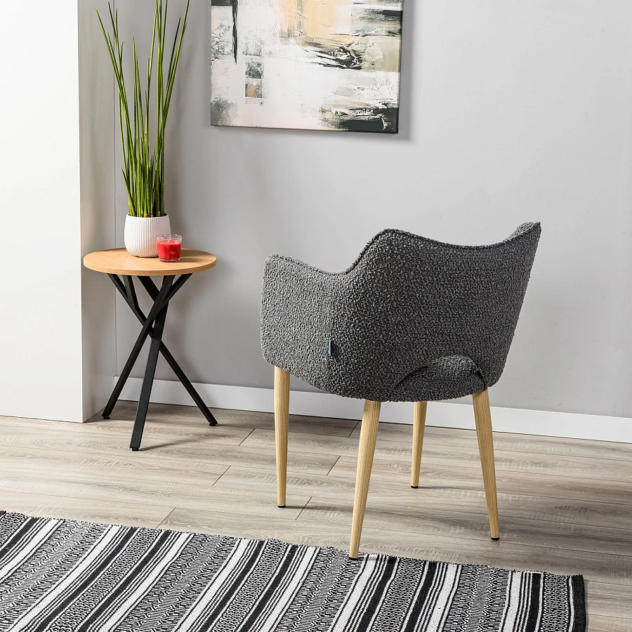 Стул Ralf Vent темно-серый/нат.дуб - фото 12