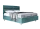 Кровать Квадра  140х200 тёмно-бирюзового цвета