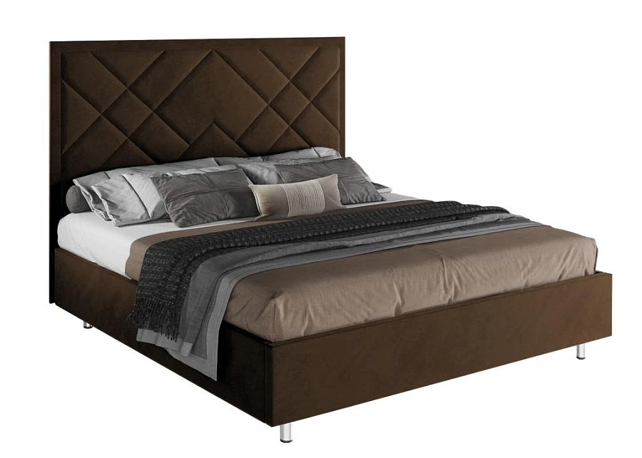 Кровать Палермо 200х200 цвета тёмный шоколад