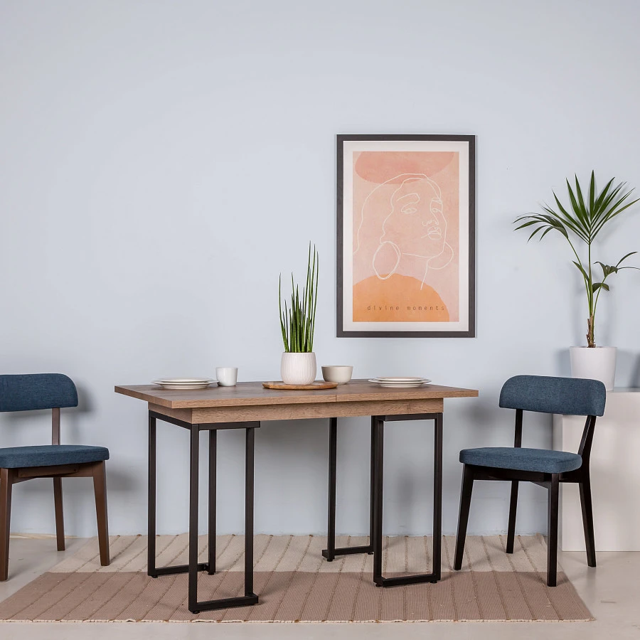 Стол раскладной обеденный Loft 120 Дуб табак - фото 10