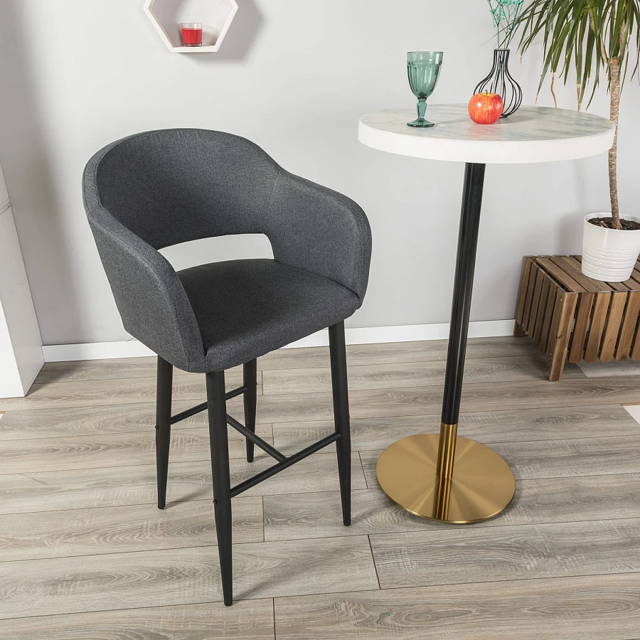 Стул Бар Oscar тёмно-серый/черный - фото 7