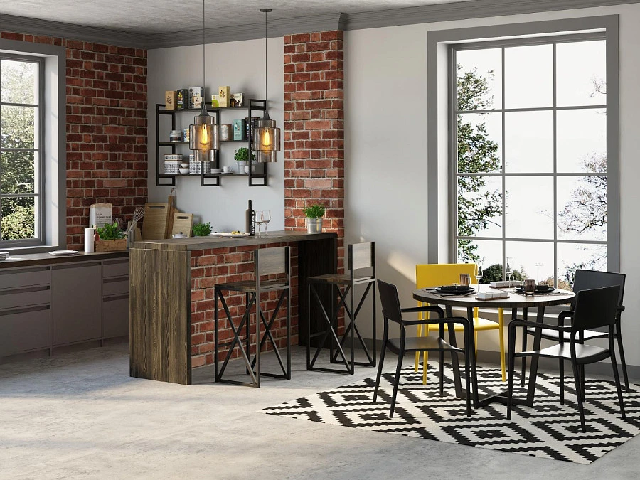 Стол обед. Лондейл-100 Раунд серый/бел.основание - фото 2