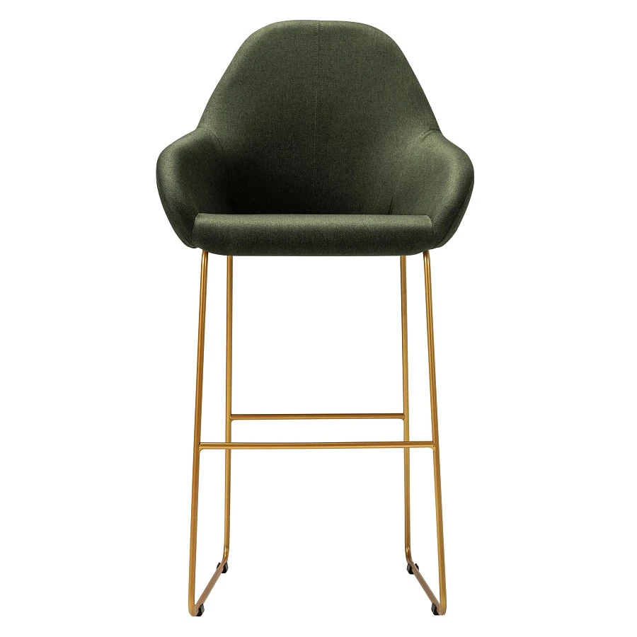 Кресло Бар. Kent тёмно-зеленый/Линк золото - фото 3