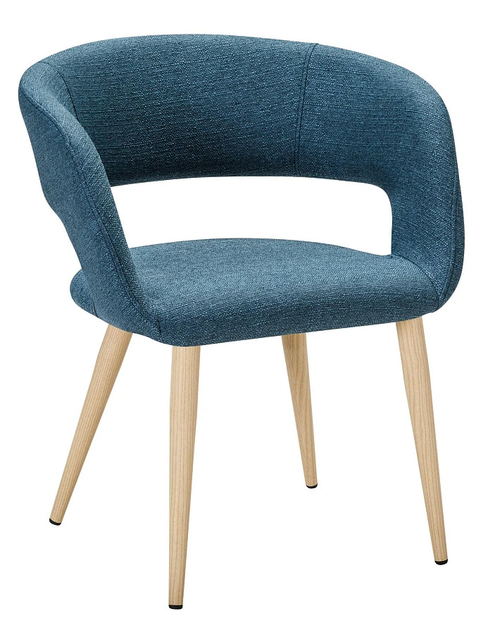 Стул Hugs синий/нат.дуб