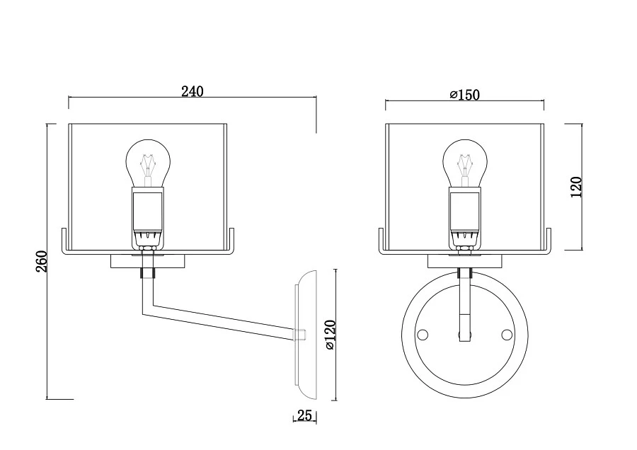 Настенный светильник (бра) Freya FR5096WL-01CH - фото 3