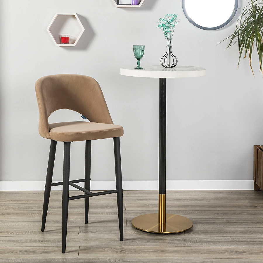 Кресло Бар.Lars Diag beige/черный - фото 7