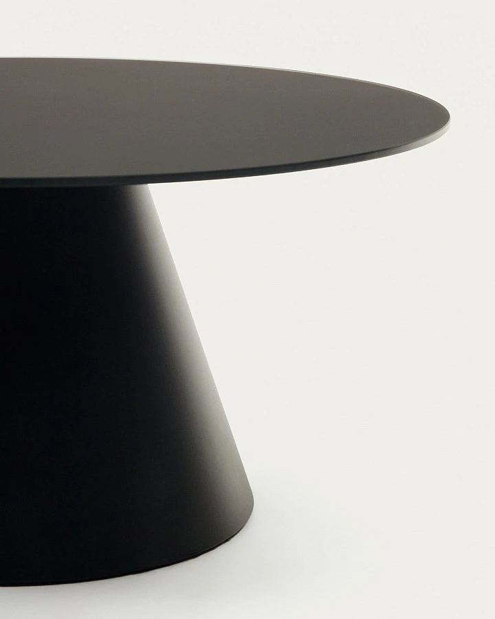 Журнал.стол Wilshire Ø80см/стекло металл - фото 5