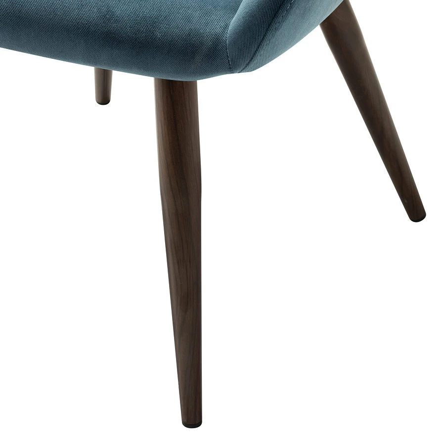 Кресло Kent Diag blue/т.орех - фото 5