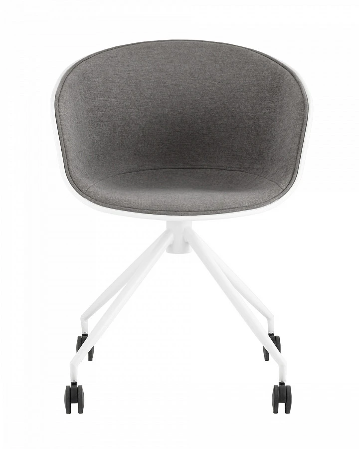 Кресло офисное LIBRA рогожка серый - фото 3