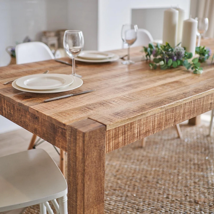 Обеденный стол массив СУНДАР ГРЕЙ 1,5м brs-086 - фото 8