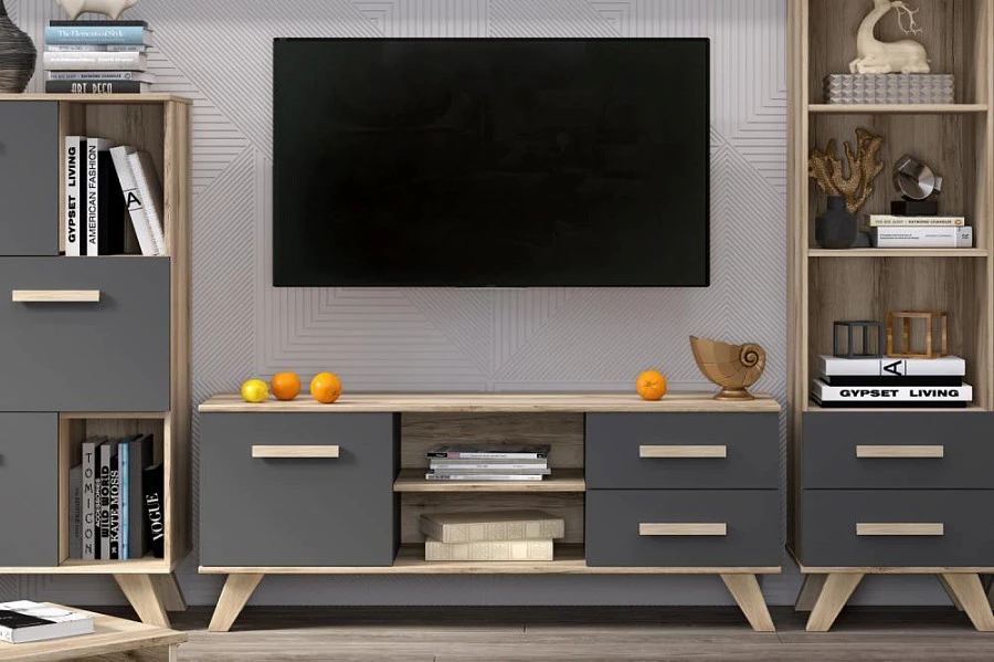 Тумба под ТВ Вега Скандинавия Дуб каньон - фото 4