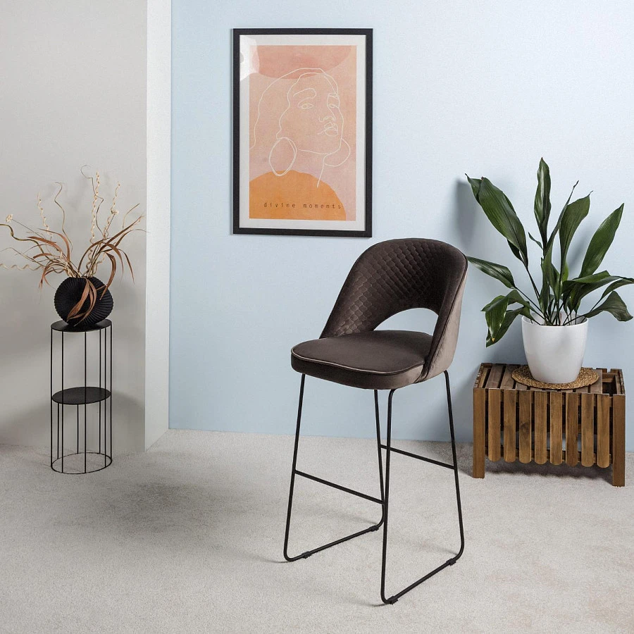 Кресло Бар Lars БлюАрт/ЛинкЗолот - фото 5