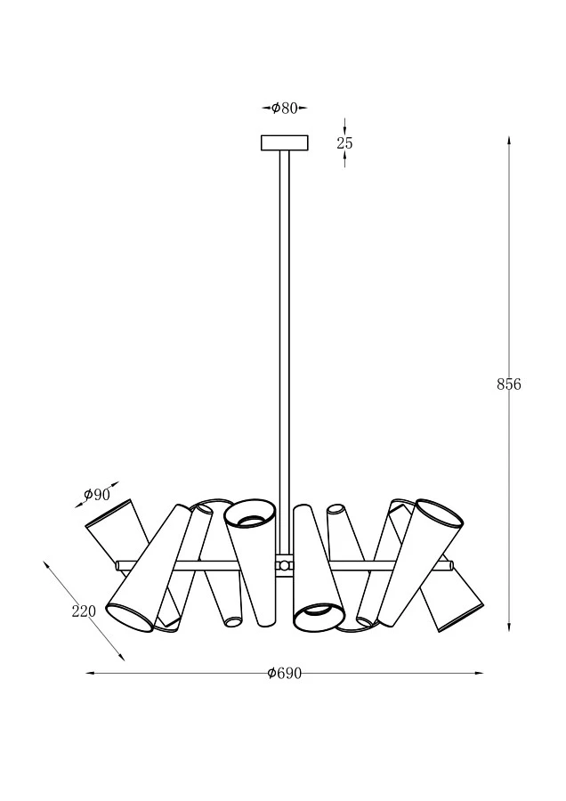 Подвесной светильник Maytoni MOD095PL-10W - фото 7
