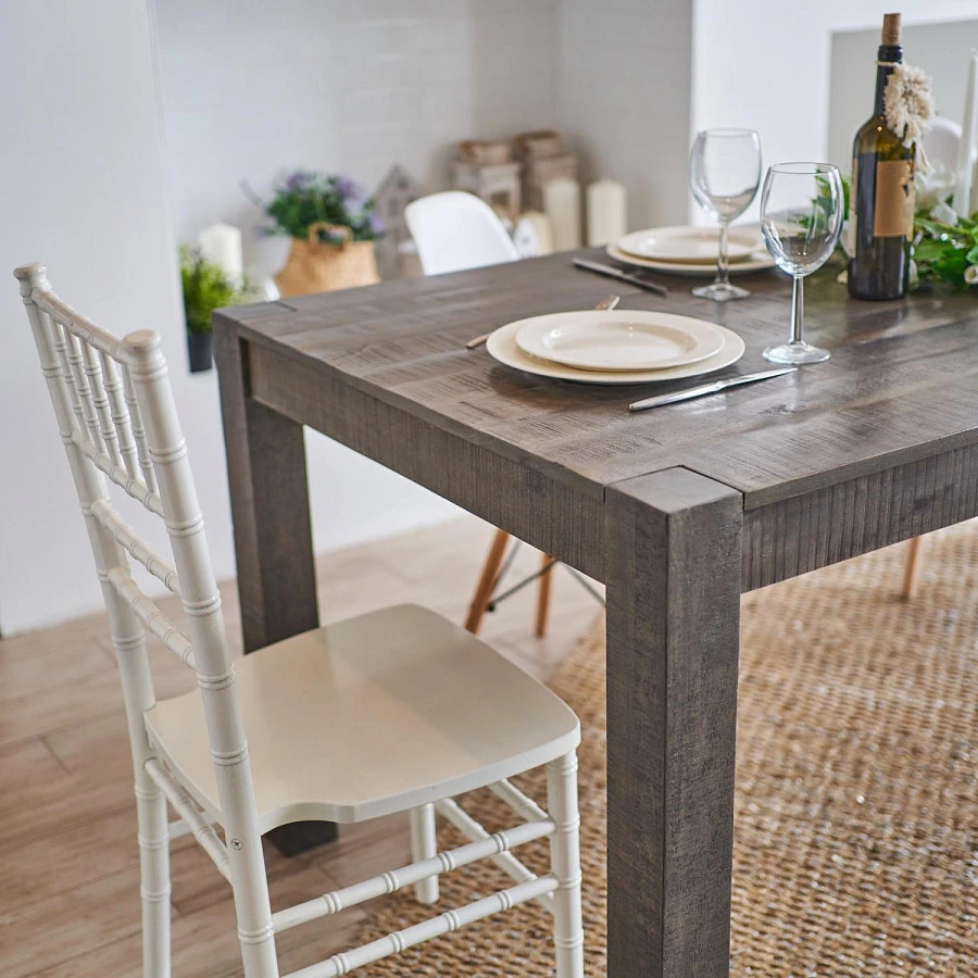 Обеденный стол из массива, СУНДАР ГРЕЙ, 2 метра - фото 7