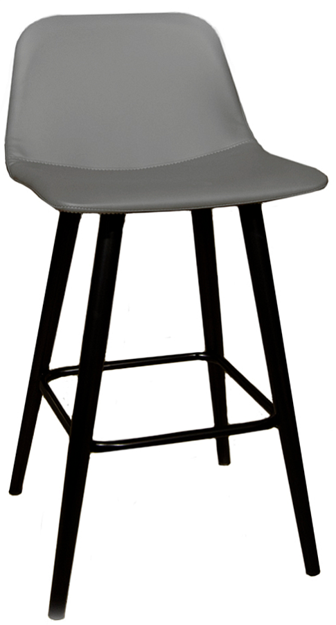 Стул полубарный Hugo grey