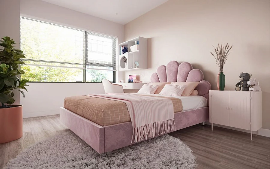 Кровать Ксю 120х200 графитового цвета - фото 3