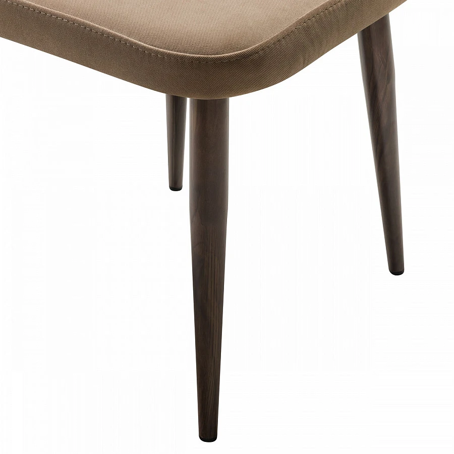 Стул Ledger Diag beige/т. орех - фото 6