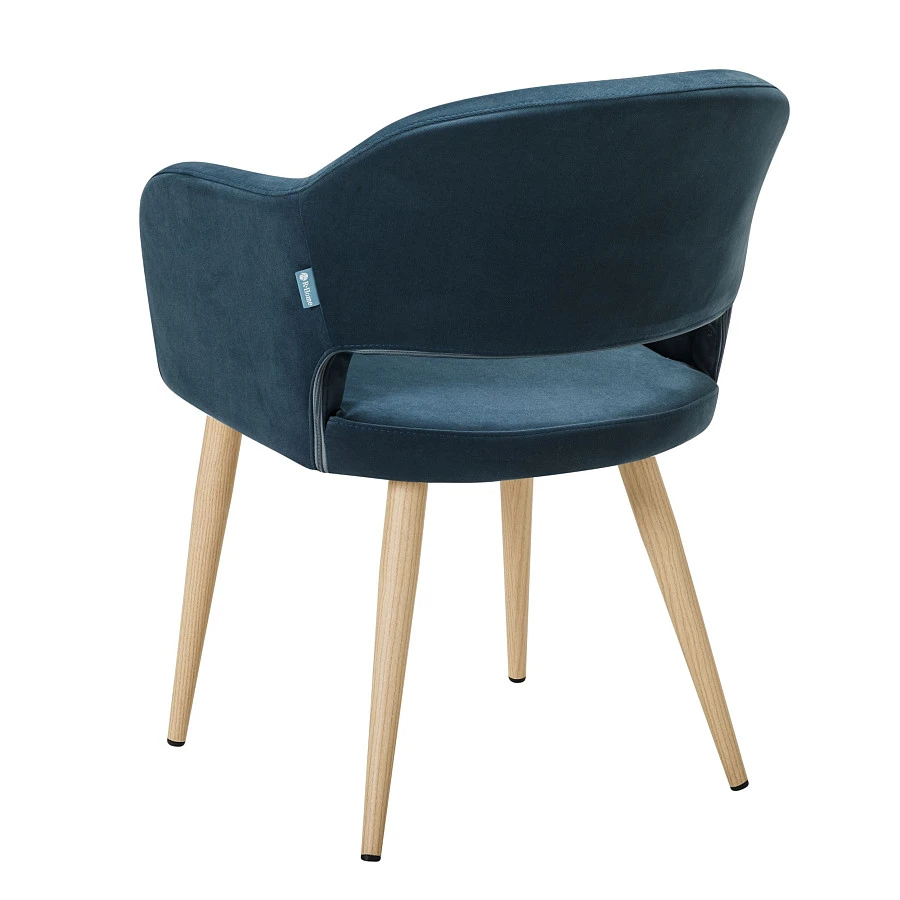 Стул Oscar Diag blue/нат.дуб - фото 4