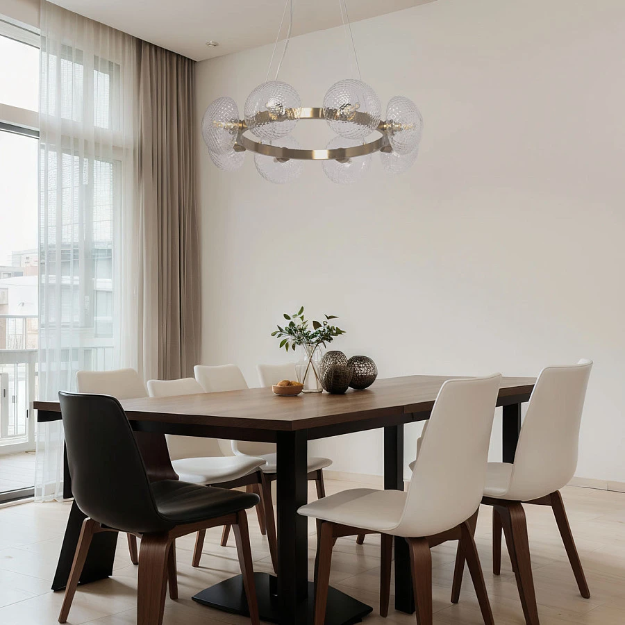 Люстра подвесная DeMarkt Оливия 306014908 - фото 8