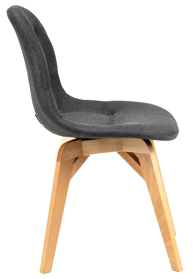 Стул Eames lite тёмно-серый/натур. Бук - фото 4