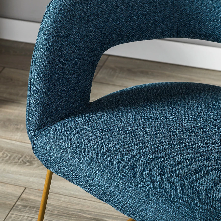 Кресло Hugs синий/Линк золото - фото 10