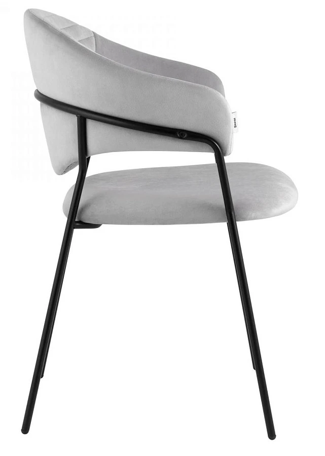 Стул Алексис велюр серый - фото 3