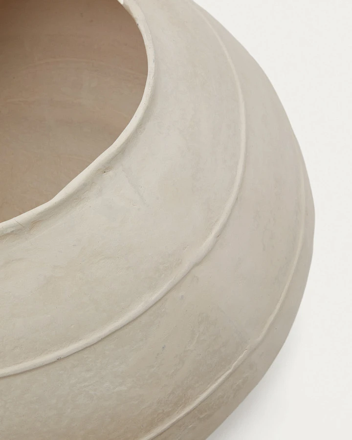 Ваза из папье-маше Sylan белого цвета 60 см - фото 5