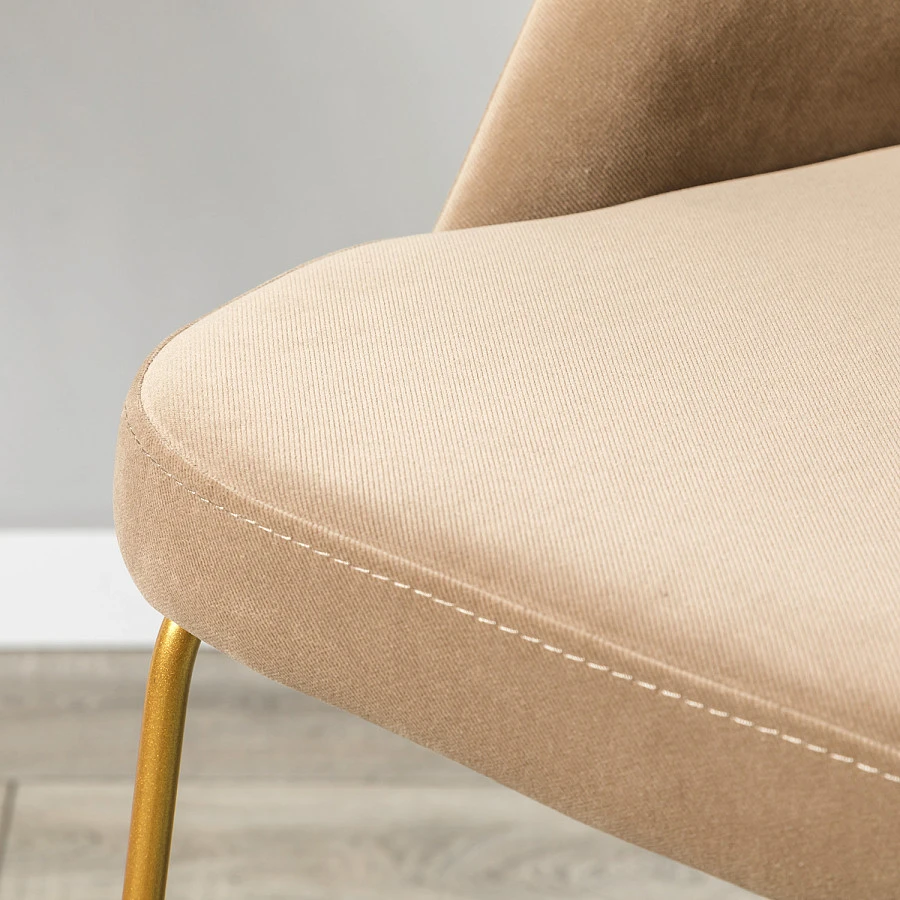 Кресло полубар Lars Diag beige/Линк золото - фото 12